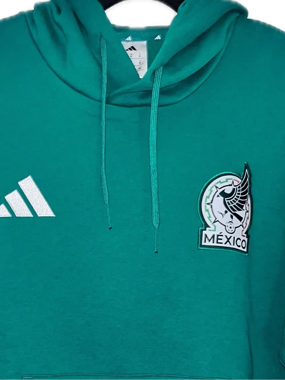 adidas Teal Green Mexico Pullover Hoodie - Men